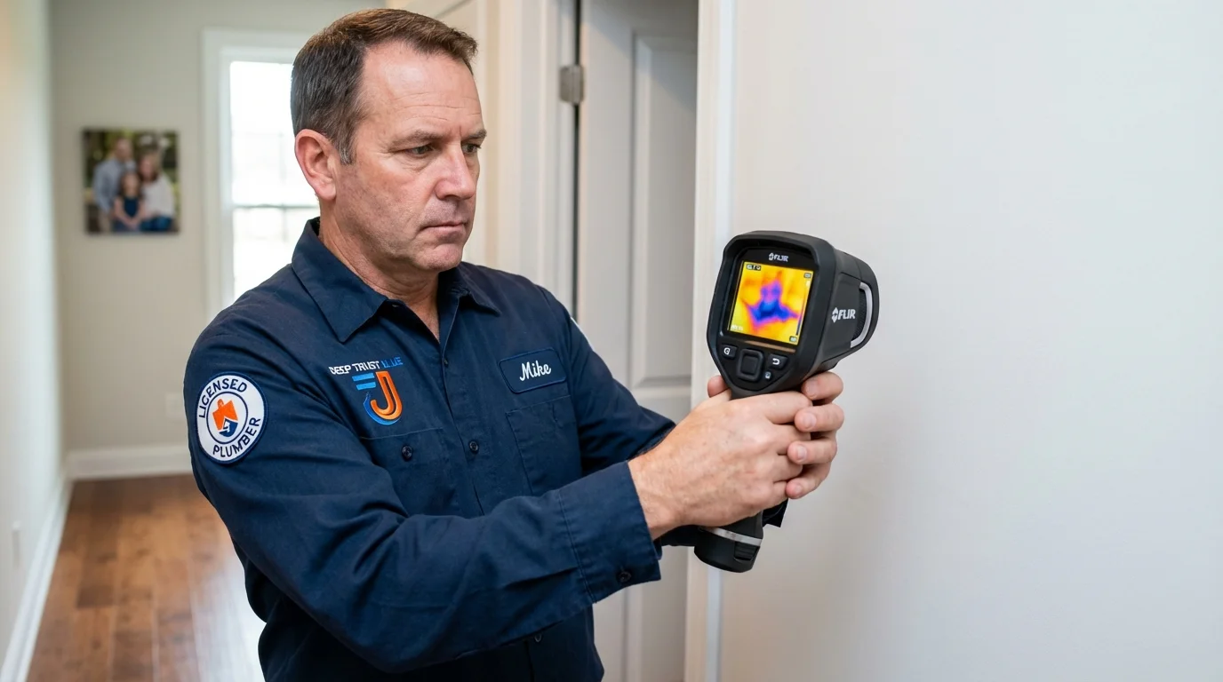 Thermal imaging leak detection by Johns Plumbing LLC in Enid